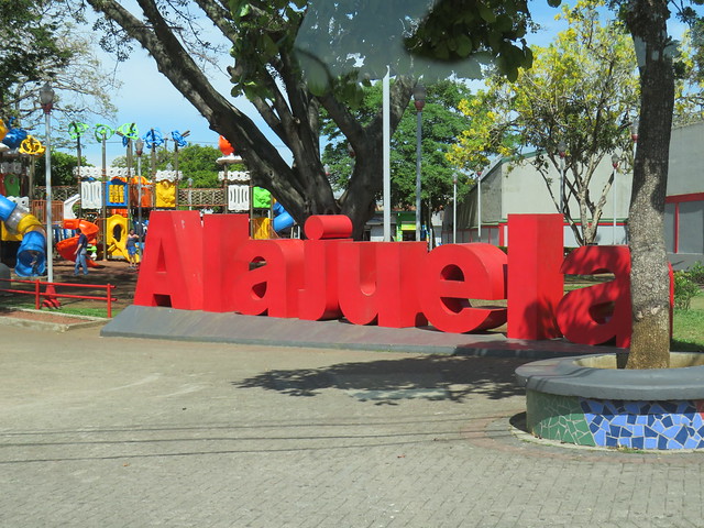 Alajuela city sign