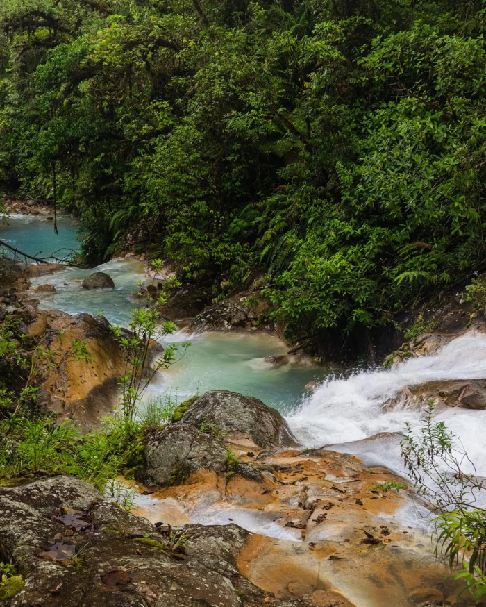 The stunning Blue Falls of Costa Rica