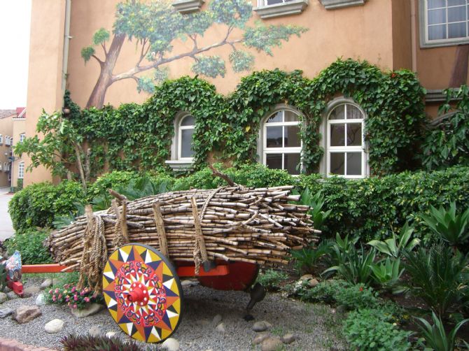 A traditional oxcart from San Jose