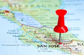 Van driving on a Costa Rican road